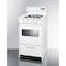 Summit Appliance Div. Summit-DLX Gas Range, Slim 20"W, Elec. Ignition, Digital Clock/Timer, Oven Window, Light WNM1307KW - alternate 1